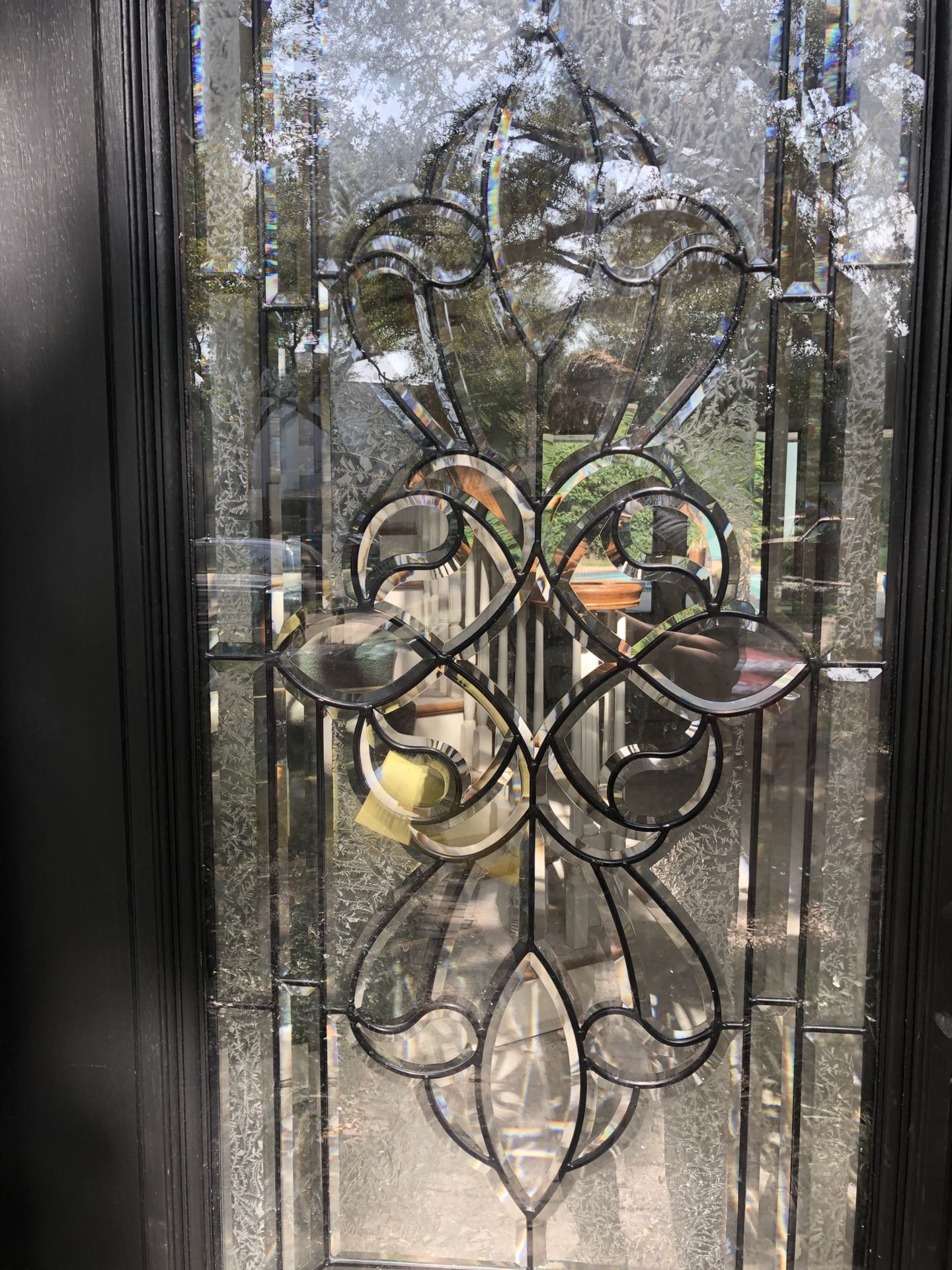 Solid Wood Front Door with Sidelights 72”w x 83”h - only $750