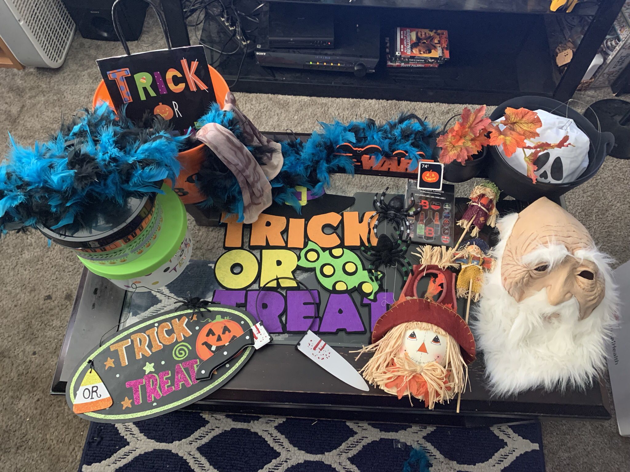 Box Of Halloween Decorations 