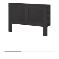 IKEA Queen Brimnes Headboard With Storage Compartments Thumbnail