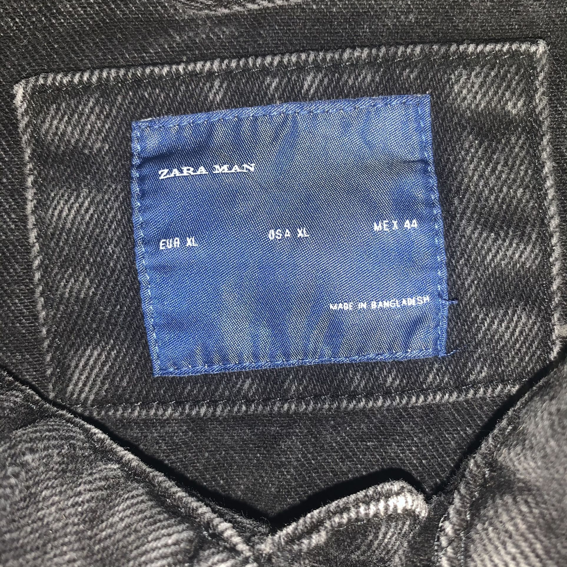 Zara Black Denim Jean Jacket