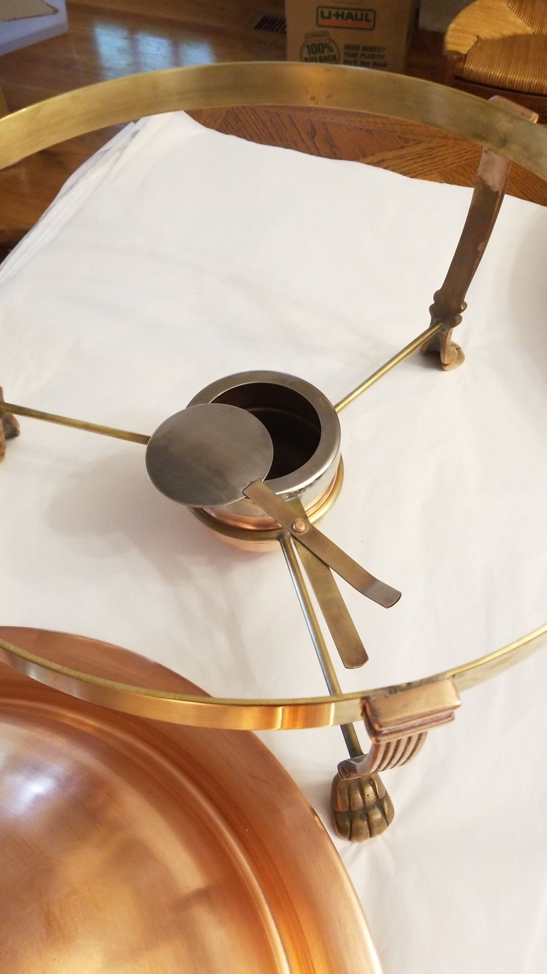 Copper & Brass Chafing Dish Stunning