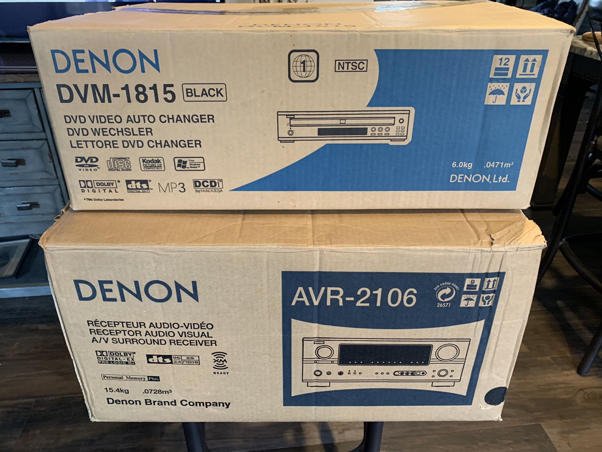 Denon Receiver And Cd/Dvd Player