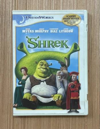 Shrek 2001 Children’s And Family DVD Movie