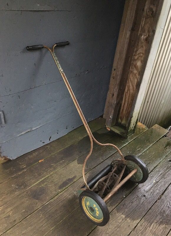 Antique Toro push mower, works