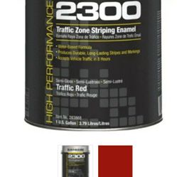 HIGH PERFORMANCE  2300 System Traffic Zone Striping Paint  Red Thumbnail