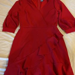 (S) Beautiful Red Party Dress Zipper Back  $7 Paid $39 Macy’s  Thumbnail