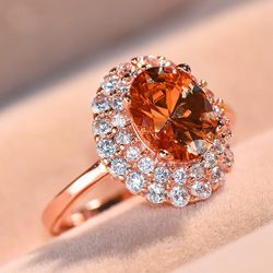 "Oval Flower Zircon Full Around Luxury Rings for Women, VP1668
 
 Thumbnail