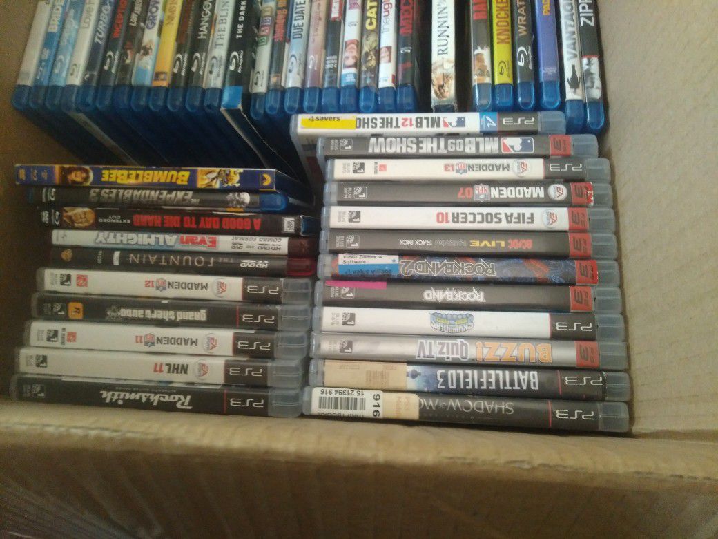 DVDs Bluerays Ps3 Games
