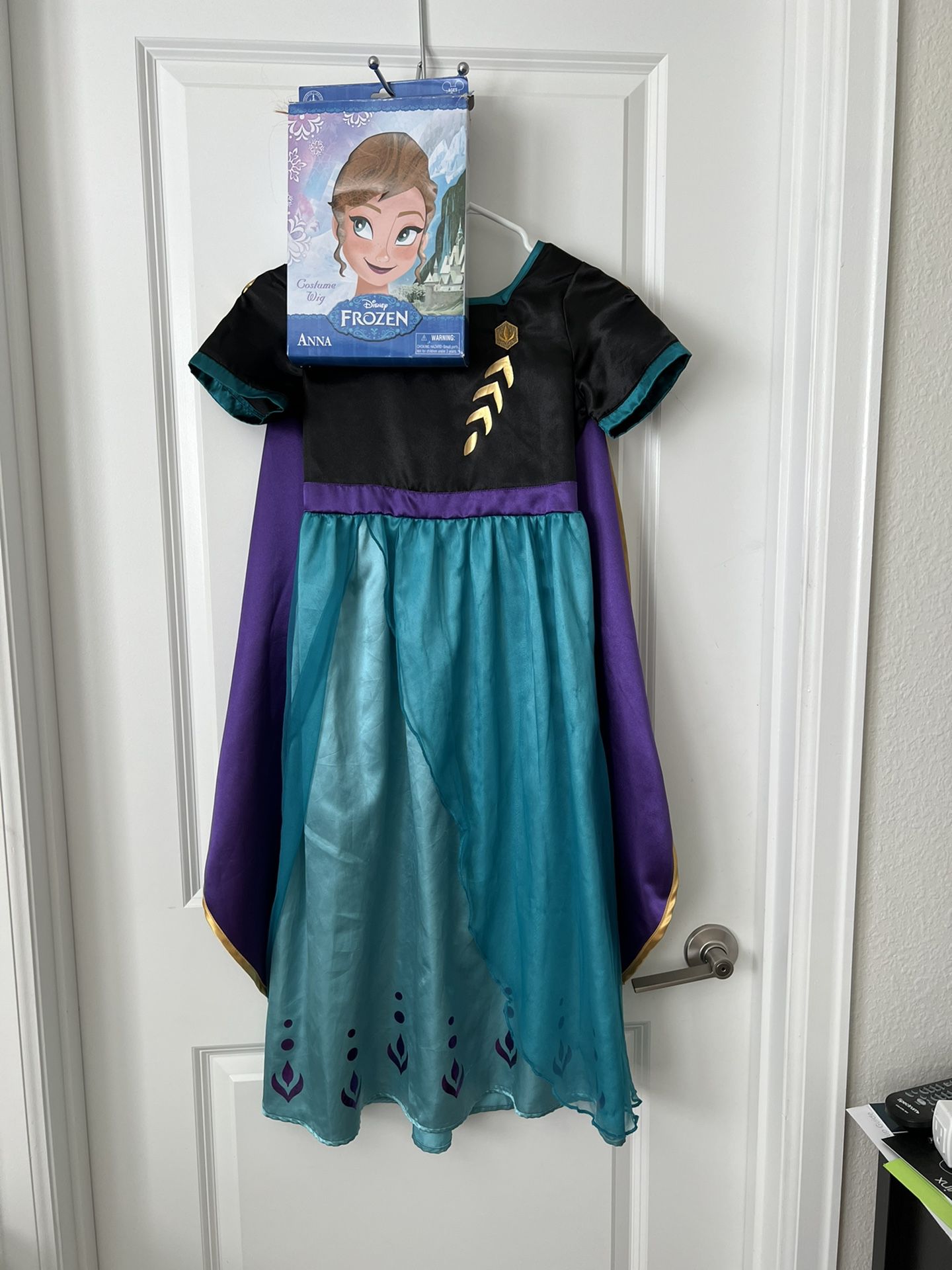 Frozen Ana’s Costume Dress + Wig