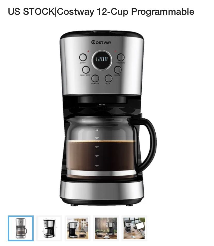 Costway 12 Cup Coffee Maker
