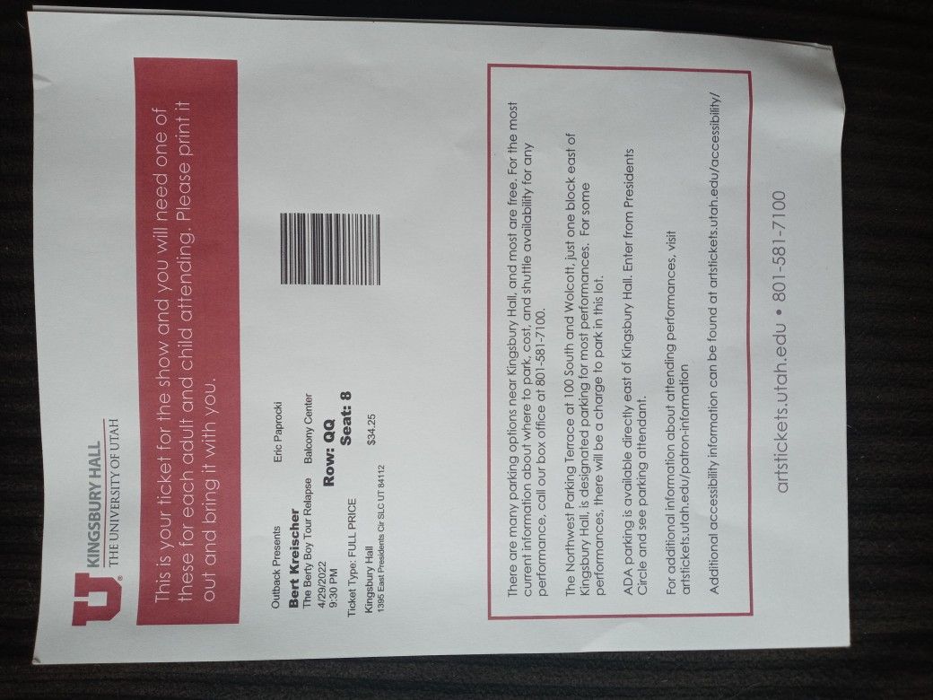 Bert kreischer Tickets