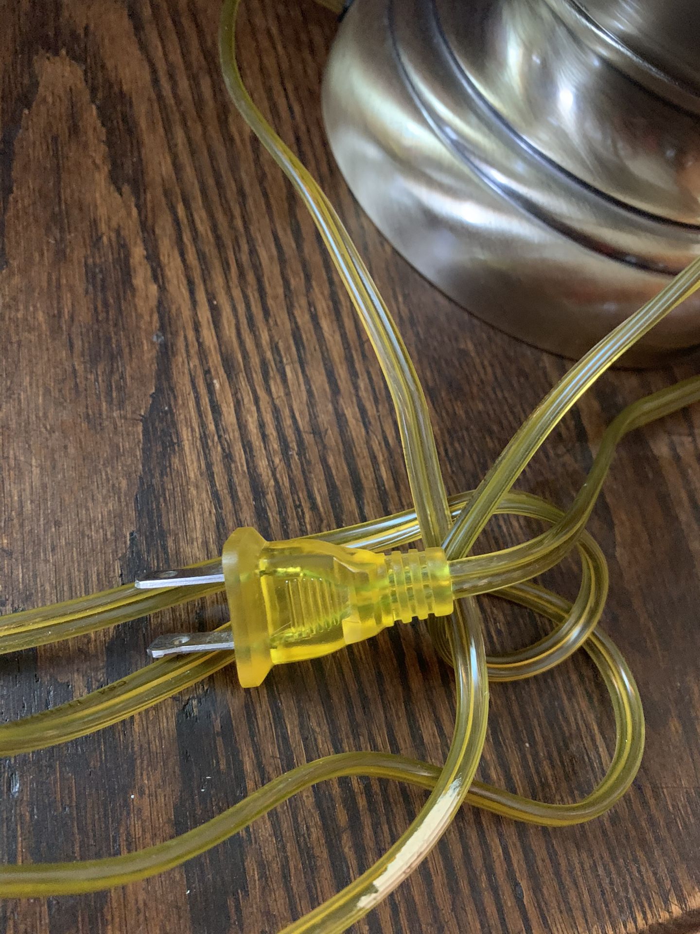 Brass Table Lamp with Shade