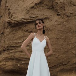 LICHI White Backless Dress - small Thumbnail
