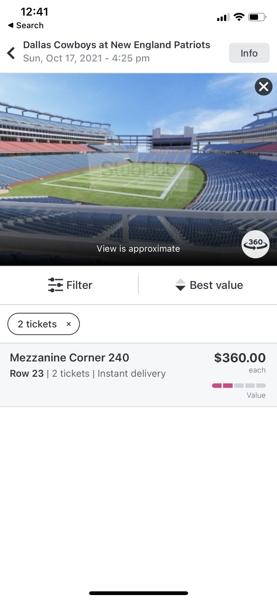 Patriots Vs Cowboys Tickets