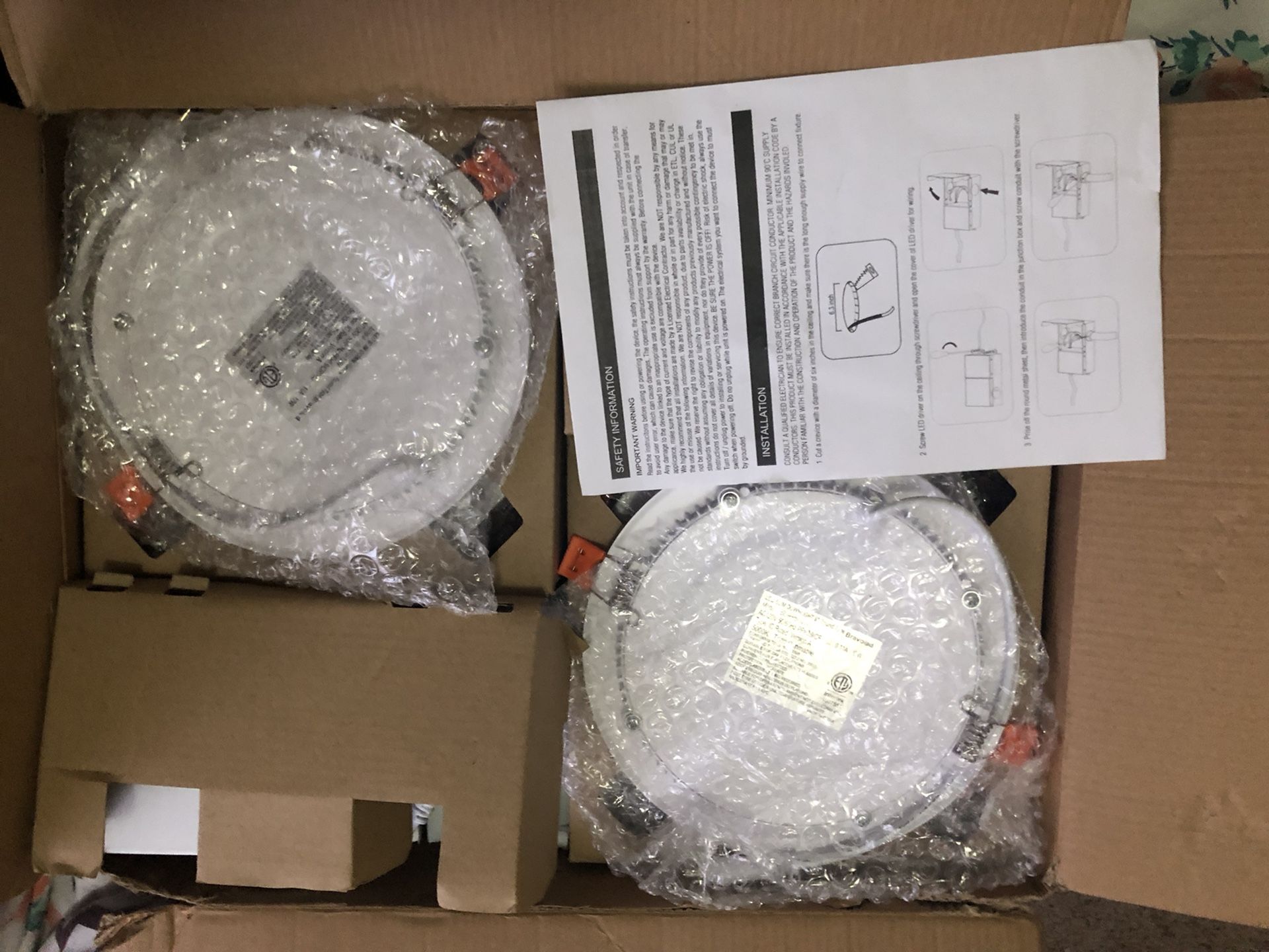 6inch 12 Pack Recessed Lighting (Canless)