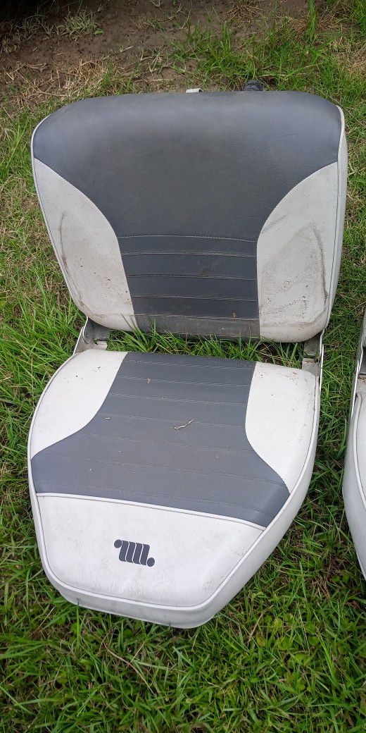 Two Bass Seats In Good Shape With Stands