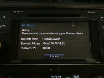 2016 Toyota Avalon Thumbnail