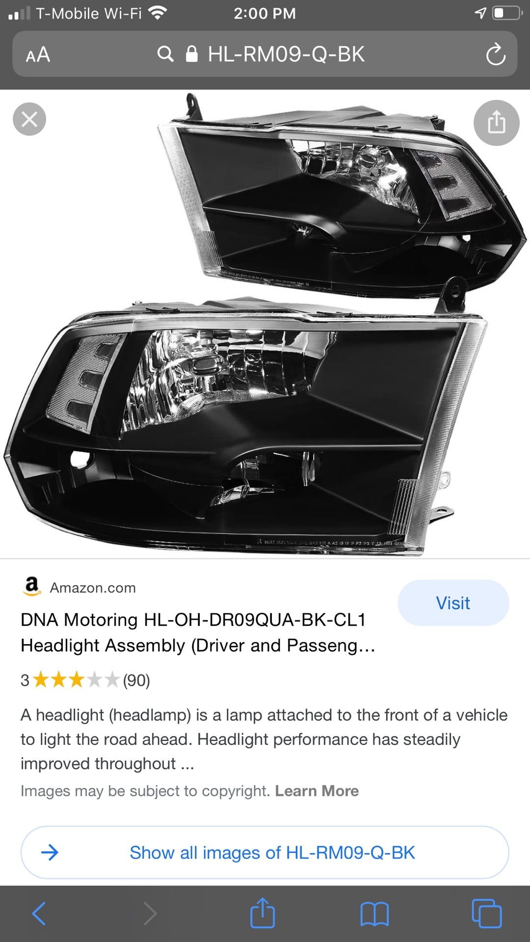 09-18 Ram headlights