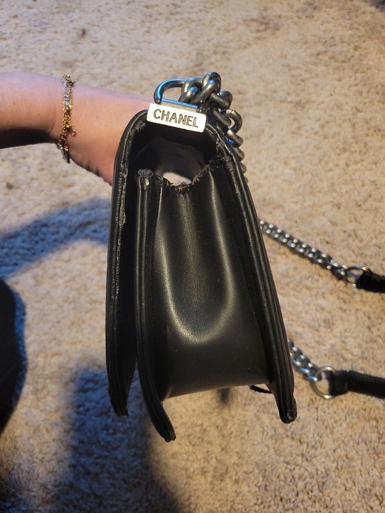 Black Quilted CC Crossbody Bag