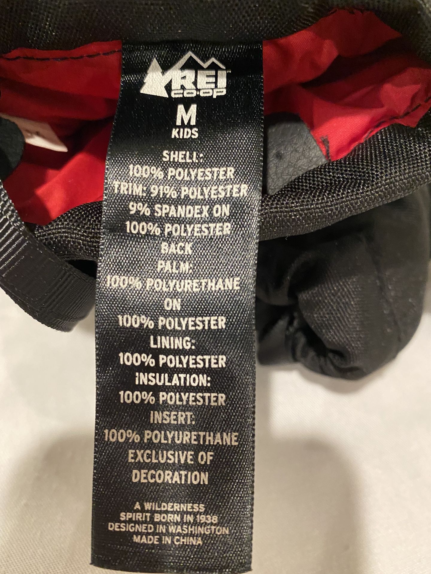 REI Kids Ski Gloves Size M