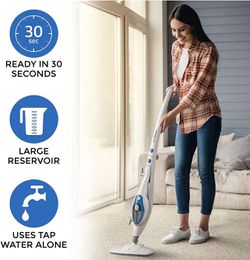 New PurSteam Steam Mop Cleaner 10-in-1 with Convenient Detachable Handheld Unit Thumbnail