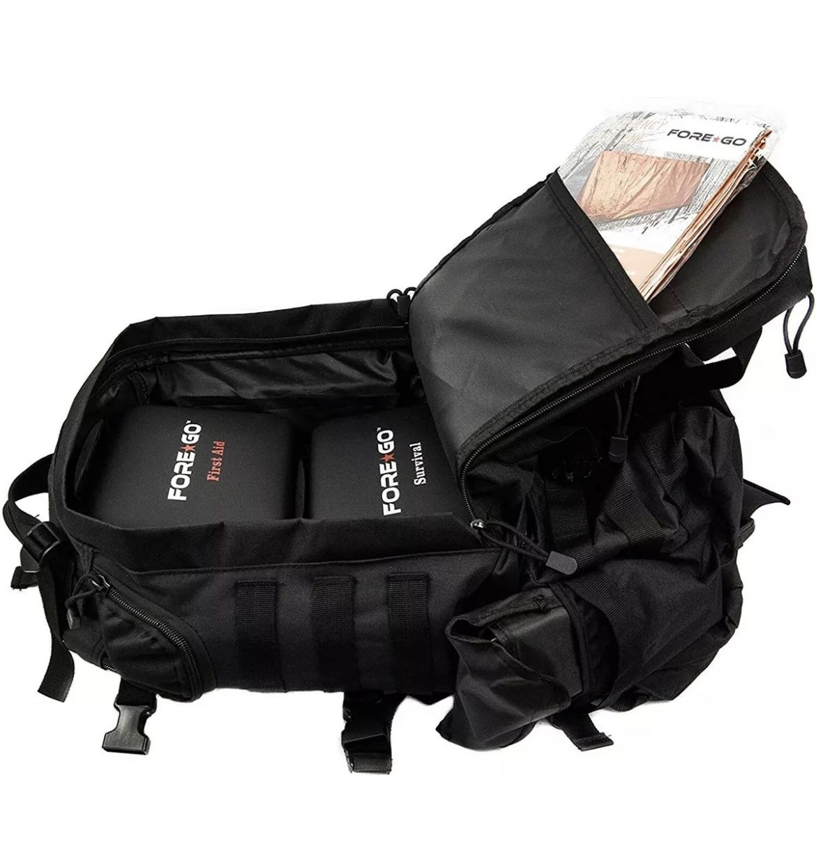 FOREGO - Survival Backpack Kit for camping, surviving, hiking and bugging out