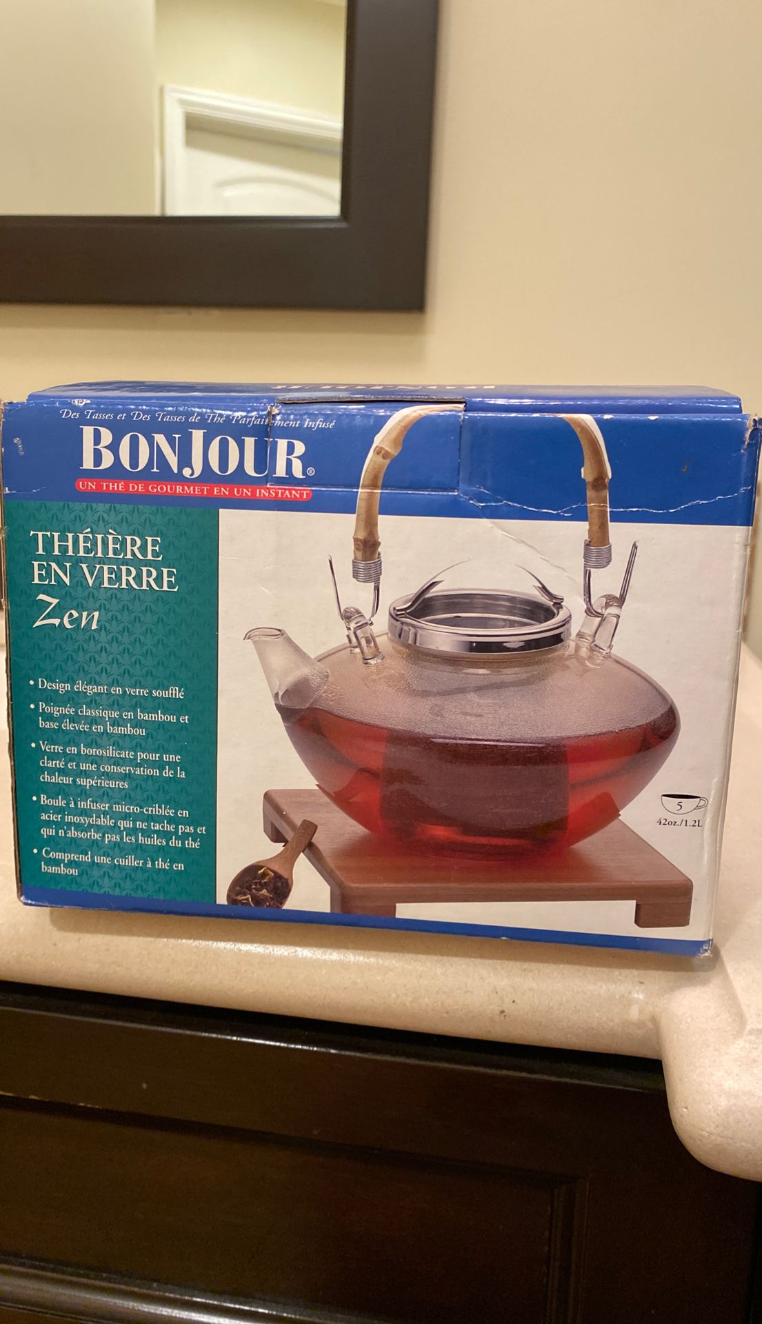 Bonjour Glass tea kettle