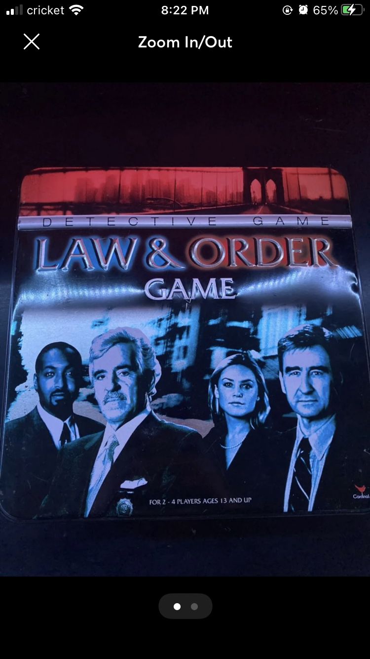 Law & Order Board Game