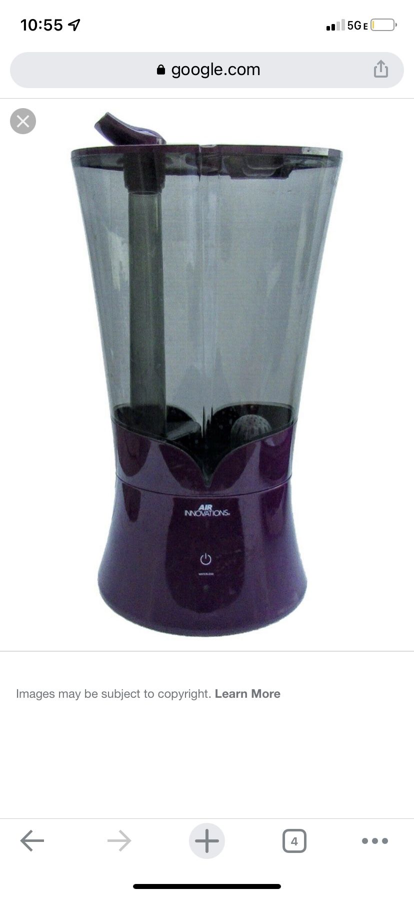 Air innovations Cool Mist Humidifier W/Aromatherapy & Sensatouch