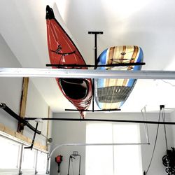 Multi SUP & Surfboard Ceiling Rack | Hi-Port 2 | Adjustable Overhead Mount Thumbnail
