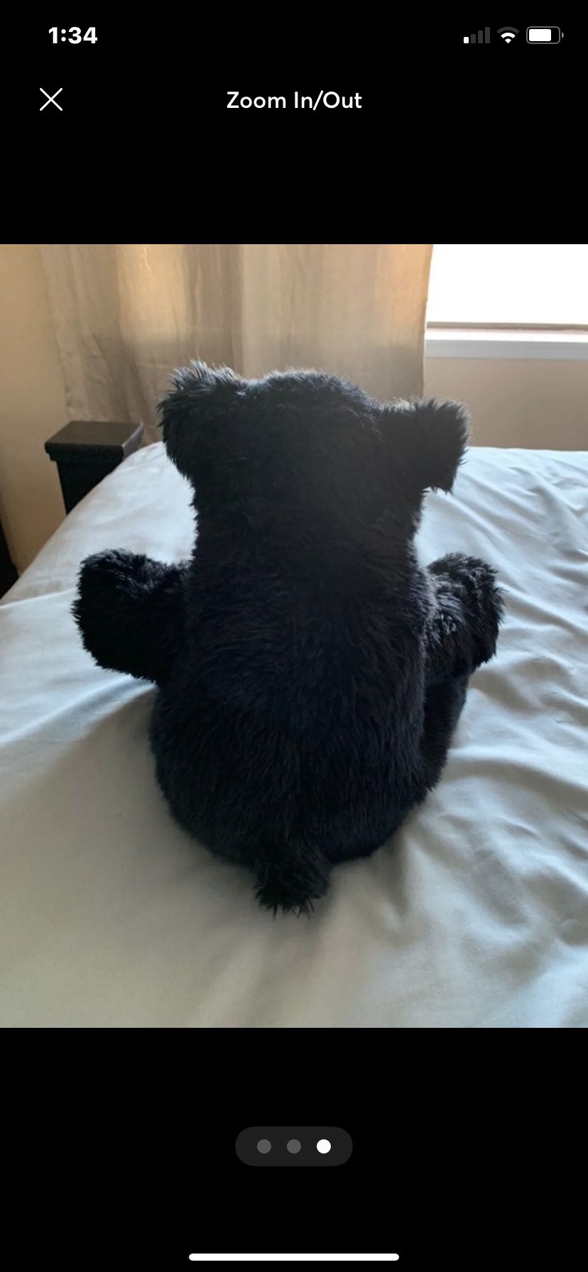 Wild Republic 14” Black Bear Plush Stuffed Animal