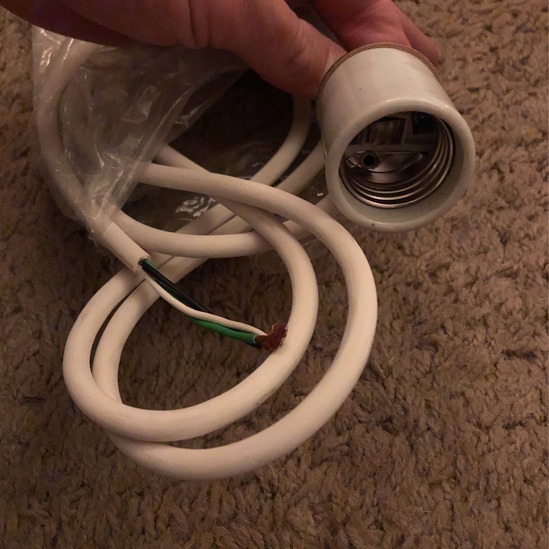 Box Of Assorted lighting supplies