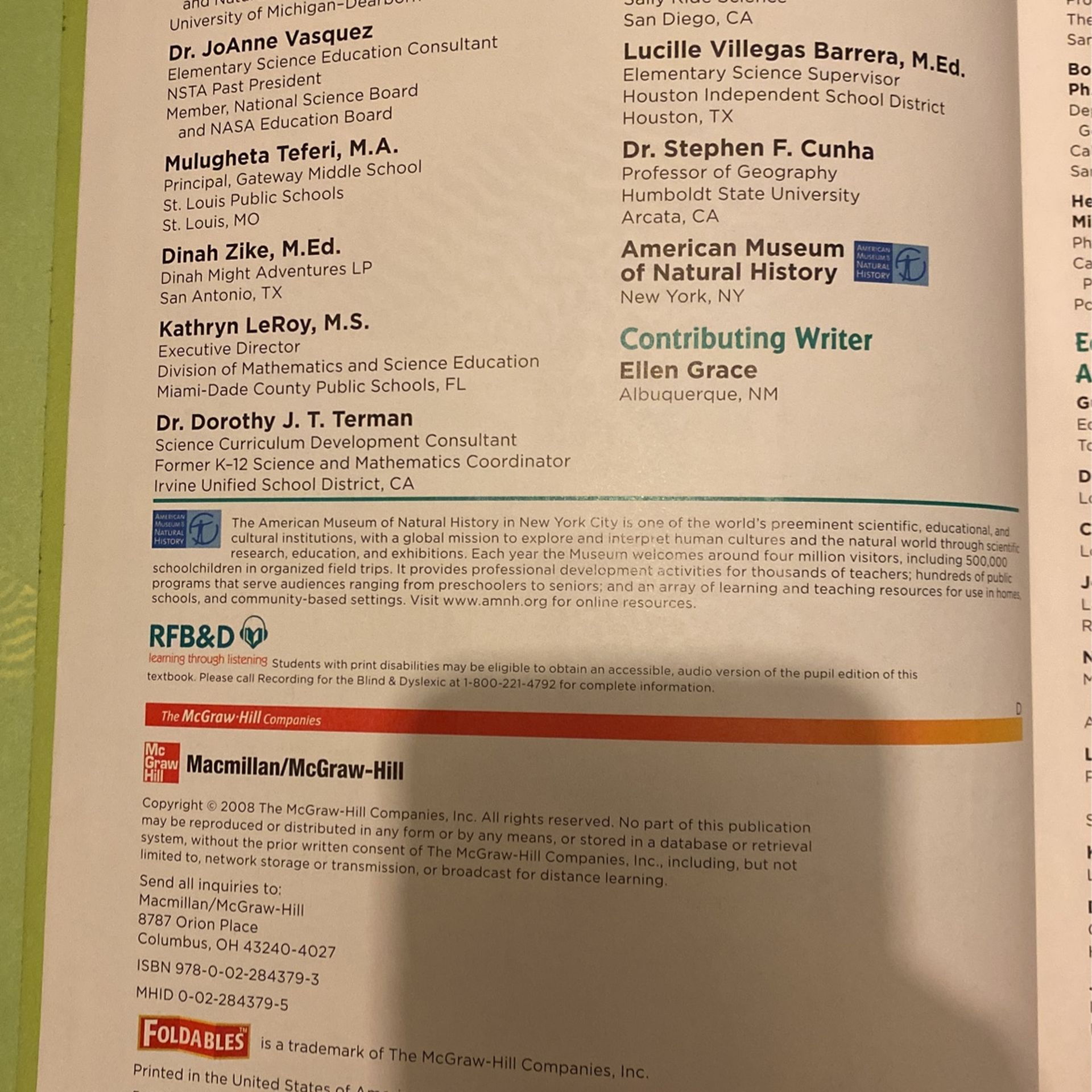 McGraw Hill Science Textbook