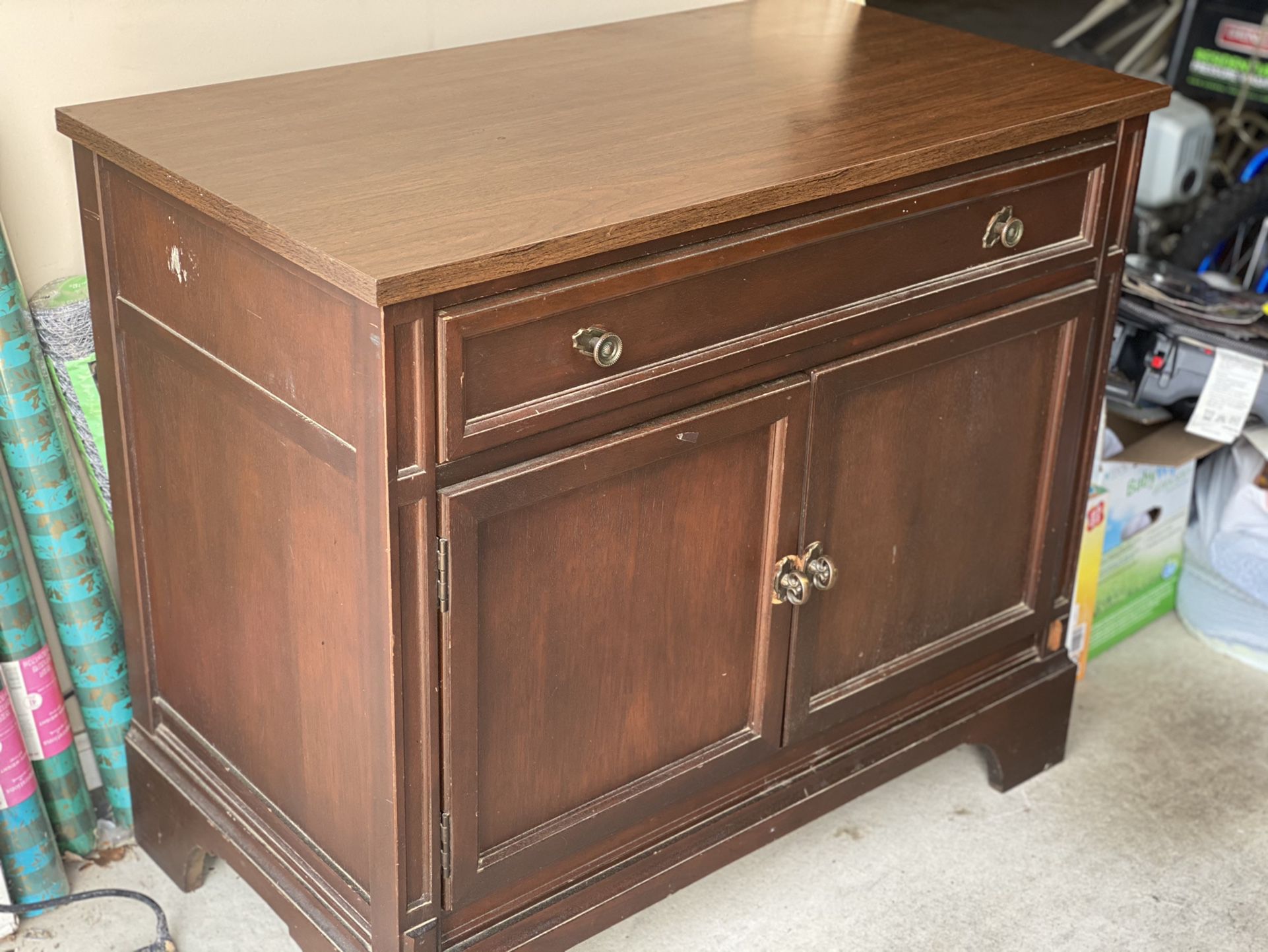 Wood Cabinet Console TV Stand Buffet