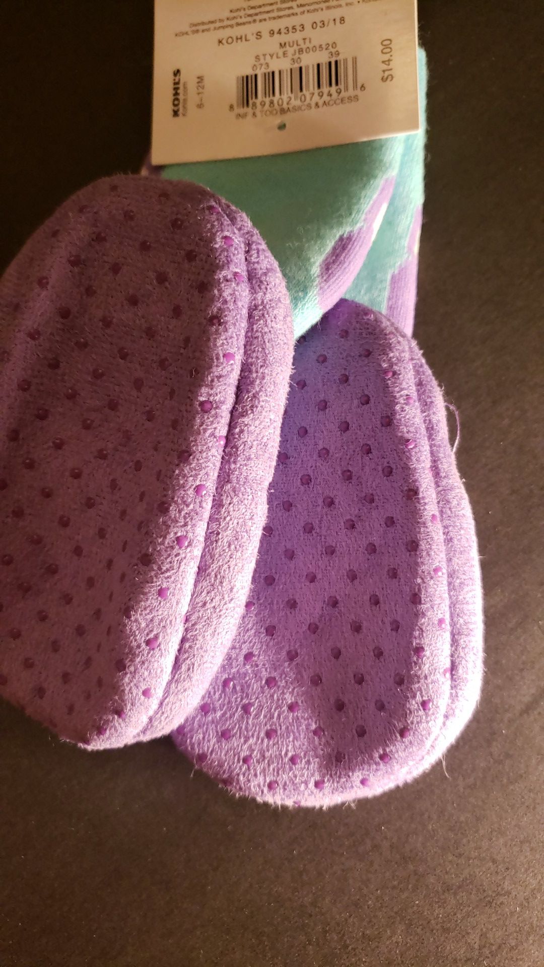 Peoria az Jumping Beans no slip slipper socks baby 6 -12 months please read description for pick up location options