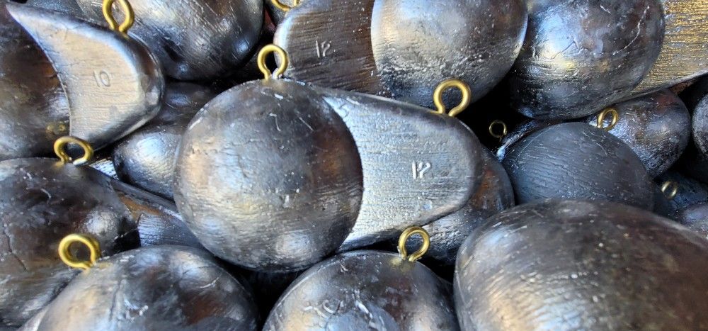 Downrigger balls, Drift boat Anchor's, Cannonball fishing weights, Flutter/Pipe jigs, Crabpot weight