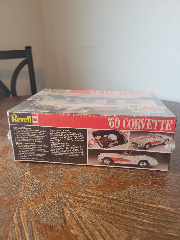 Revell #7164 '60 Corvette Skips Fiesta Drive In Series 1:25 Scale Model Kit New Sealed 