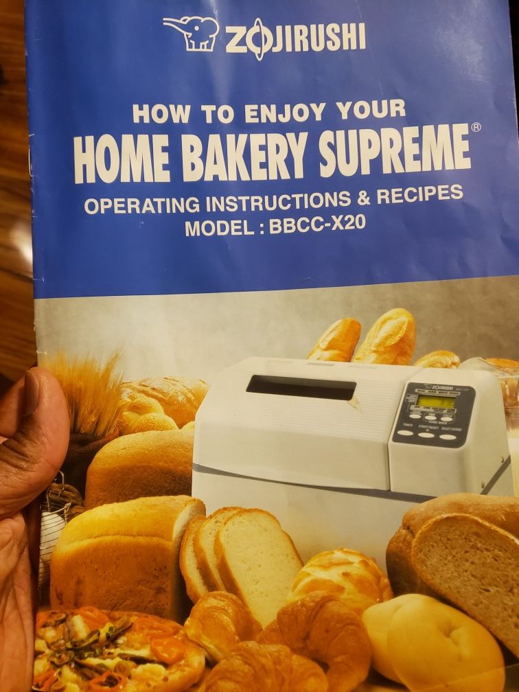 Zojirushi bakery bread maker supreme