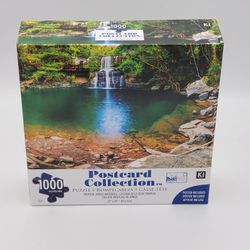 New Tropical Waterfall Jigsaw Puzzle 1000 Piece With Bonus Poster Thumbnail