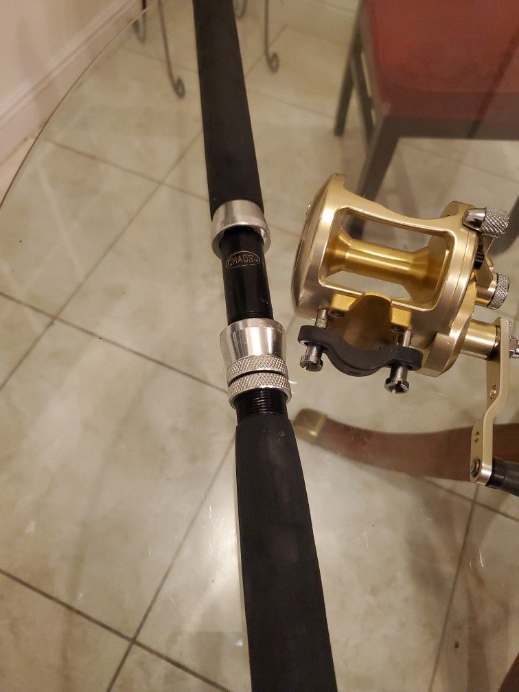 Avet LX6.0:1 Casting Fishing Reel Just Serviced With Chao K15-50 6'6" Rod