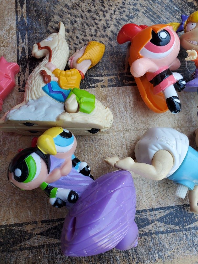 90's Rugrats Power Puff Girls Vintage Toy Lot #110 Red