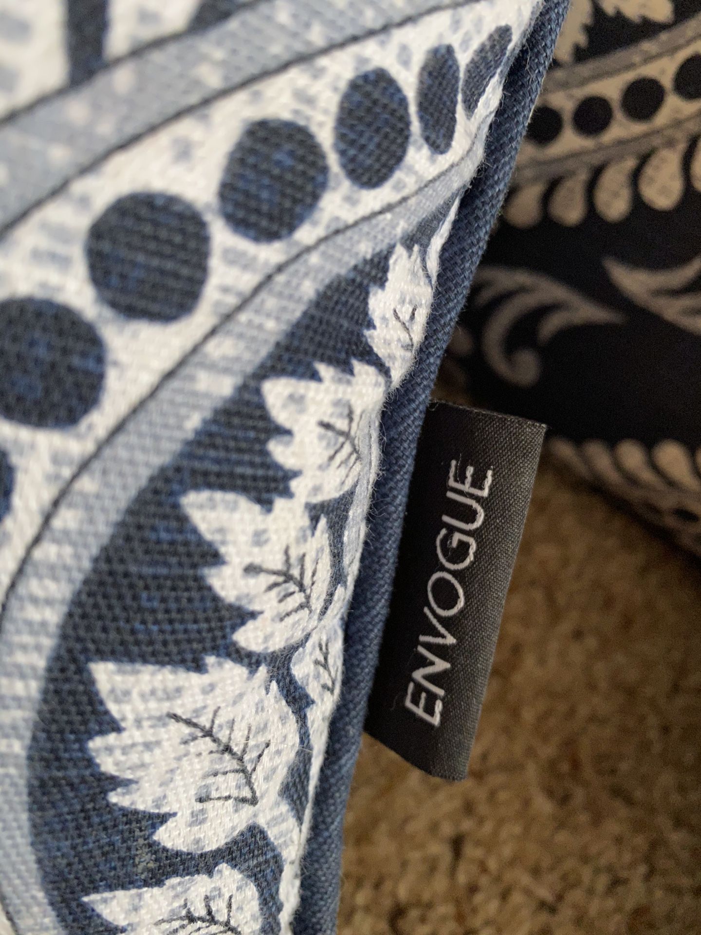Navy blue Throw Pillows