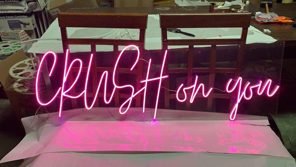 Lash Room Decor Lash Decor Sign Neon Sign Custom Made .party Neon Sign. Birthday Party Neon Sign,channel Letter.last Name Sign