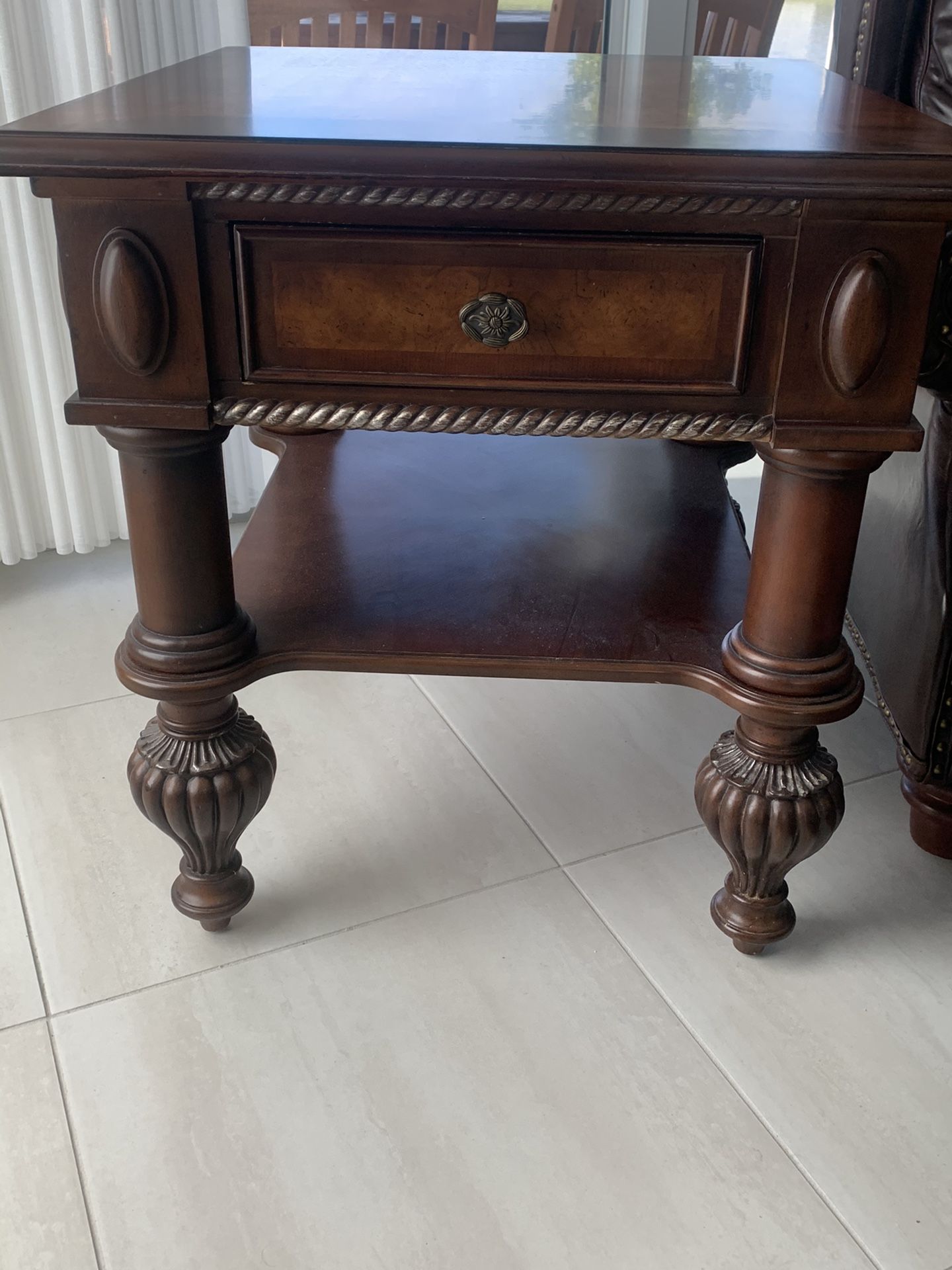 Coffee Table And Matching End Table