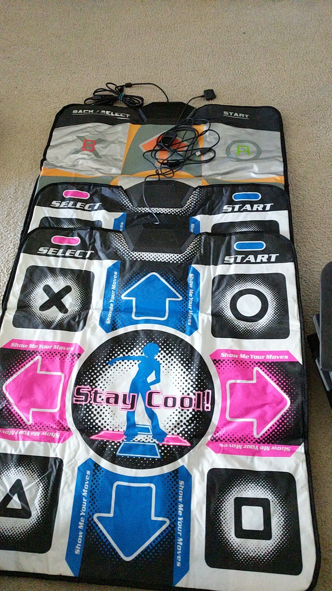 Ps2 PS3 and PS4 3 DDR mats dance dance revolution for PS3 or PS4