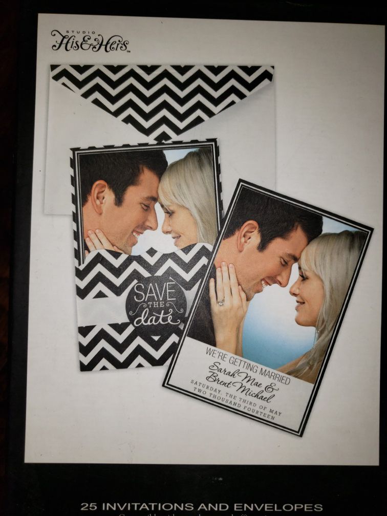New save the date wedding invitations 3 boxes