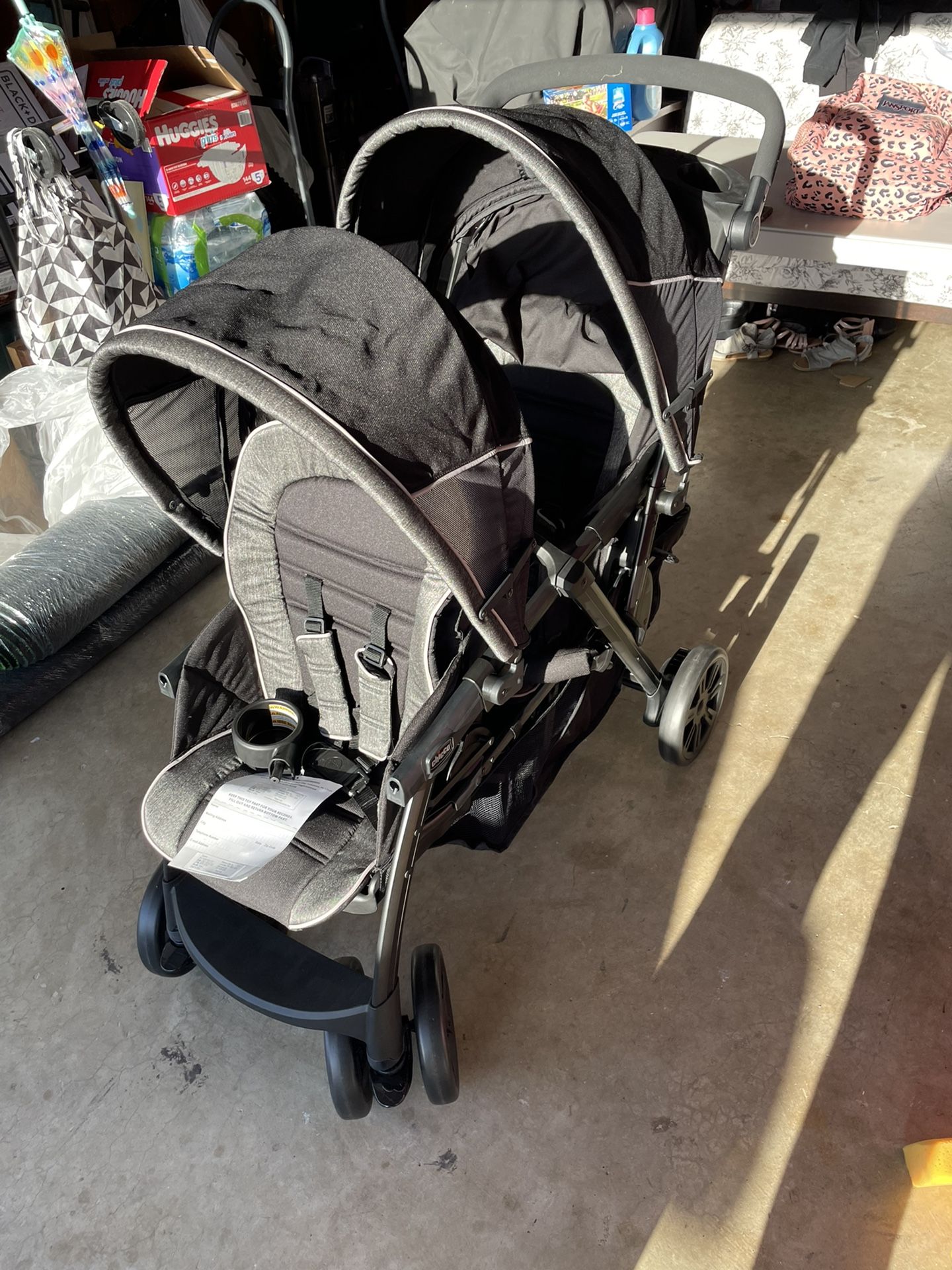 Chicco Cortina Together Double Stroller, Minerale