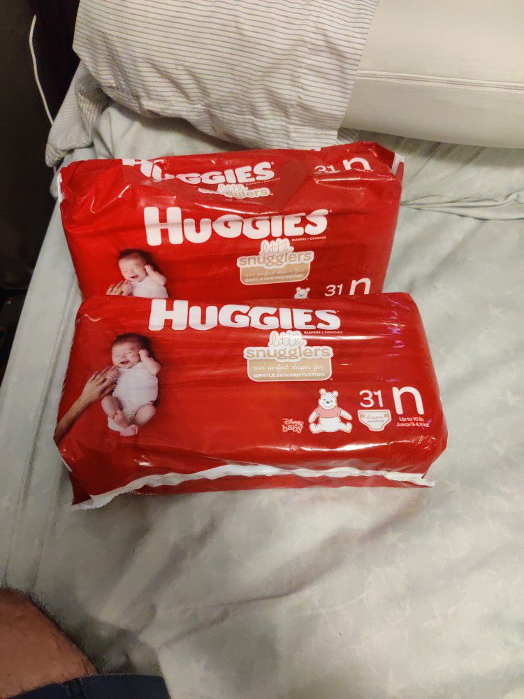 Huggies Diapers size N