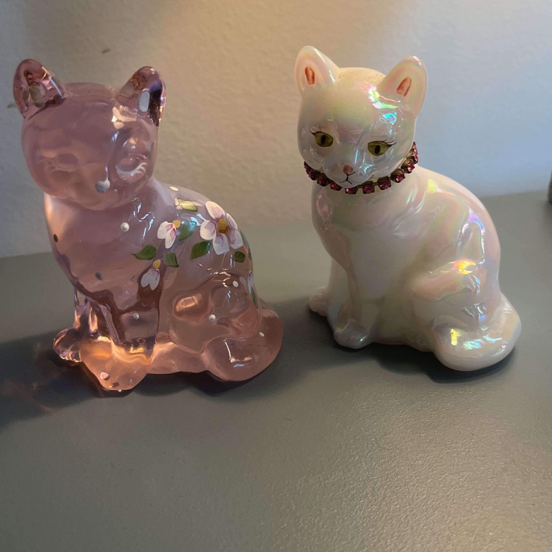 Fenton Collectible Cat Figurines