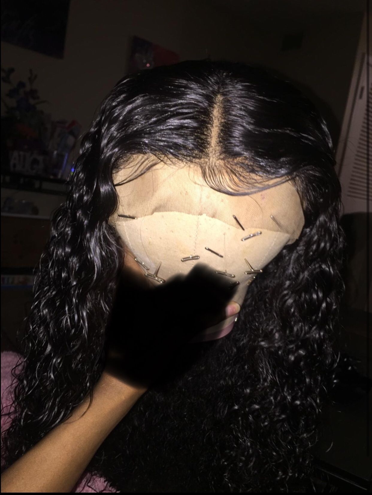 Water wave human hair preplucked